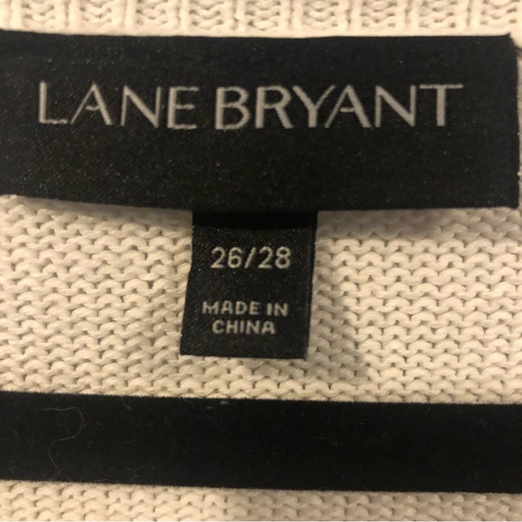 Lane Bryant Winter White Lace Sweater 26/28 - Picture 2 of 5